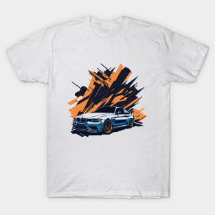 Bmw M4 F10 Vintage Car Art T-Shirt